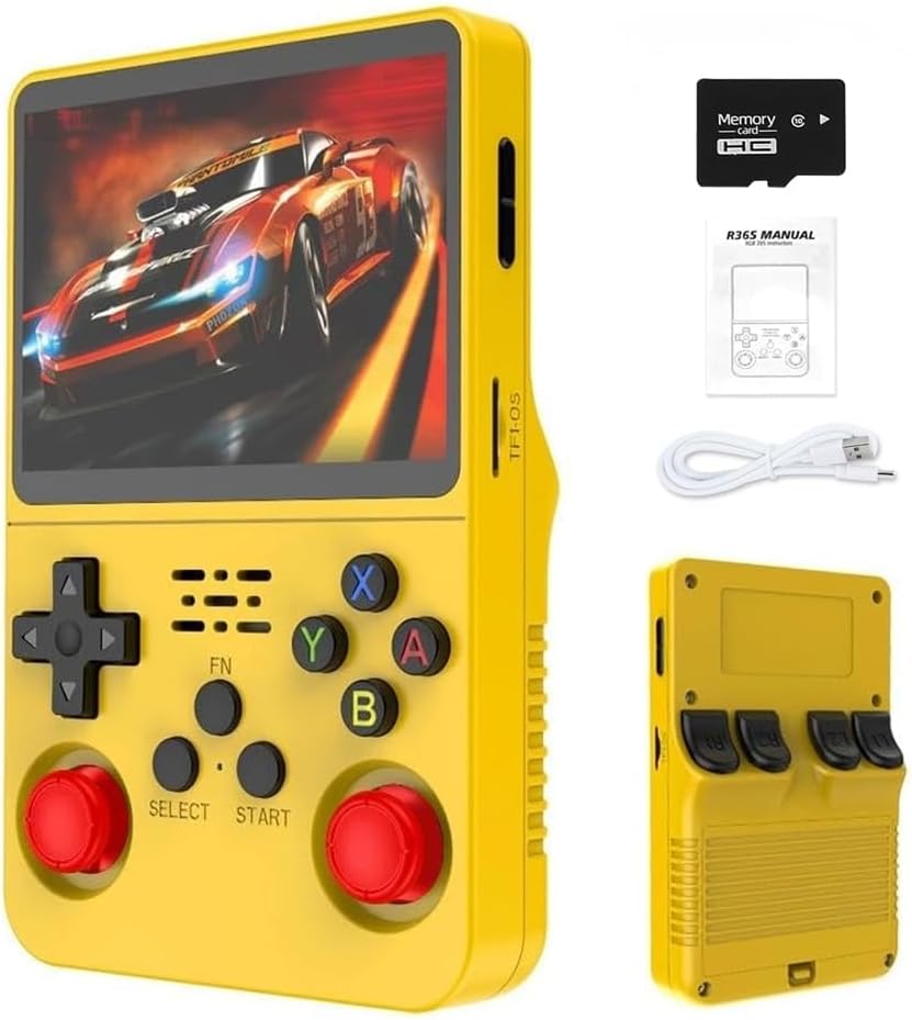 NEW R36S Retro Handheld Game Console Linux System 3.5 Inch IPS Screen Portable Pocket Video Player 64GB 128GB Games Kid Gift
