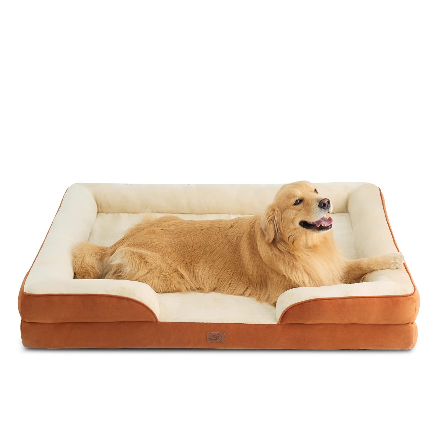 Bedsure Orthopedic Dog Bed Medium Size Dogs - Washable Medium Dog Cat Bed Waterproof, Comfort Pet Couch Sofa with Washable Removable Cover, Pets Bed with Nonskid Bottom, Grey, 28"