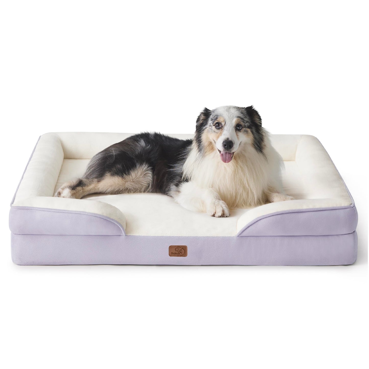 Bedsure Orthopedic Dog Bed Medium Size Dogs - Washable Medium Dog Cat Bed Waterproof, Comfort Pet Couch Sofa with Washable Removable Cover, Pets Bed with Nonskid Bottom, Grey, 28"