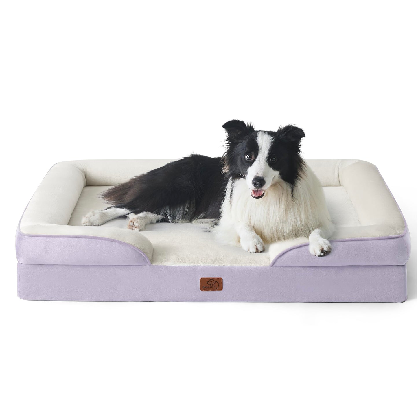Bedsure Orthopedic Dog Bed Medium Size Dogs - Washable Medium Dog Cat Bed Waterproof, Comfort Pet Couch Sofa with Washable Removable Cover, Pets Bed with Nonskid Bottom, Grey, 28"