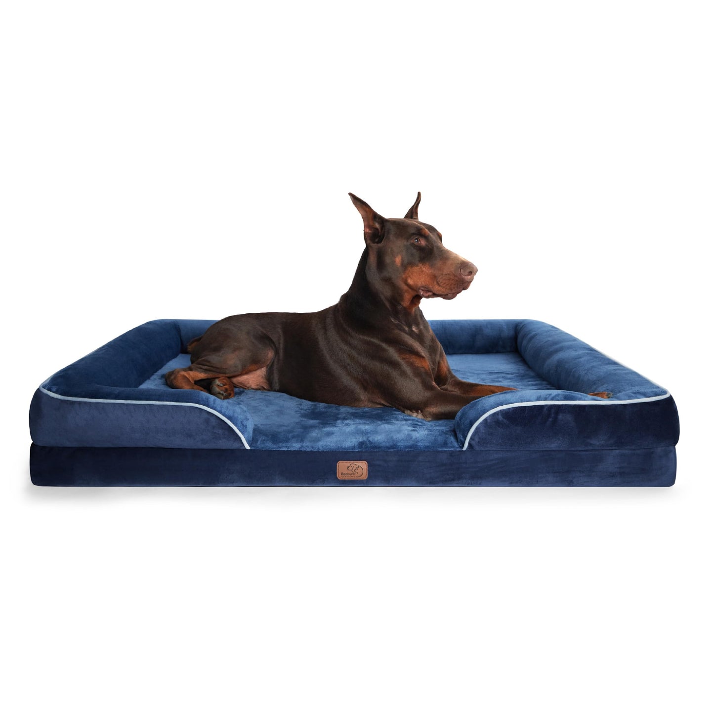 Bedsure Orthopedic Dog Bed Medium Size Dogs - Washable Medium Dog Cat Bed Waterproof, Comfort Pet Couch Sofa with Washable Removable Cover, Pets Bed with Nonskid Bottom, Grey, 28"