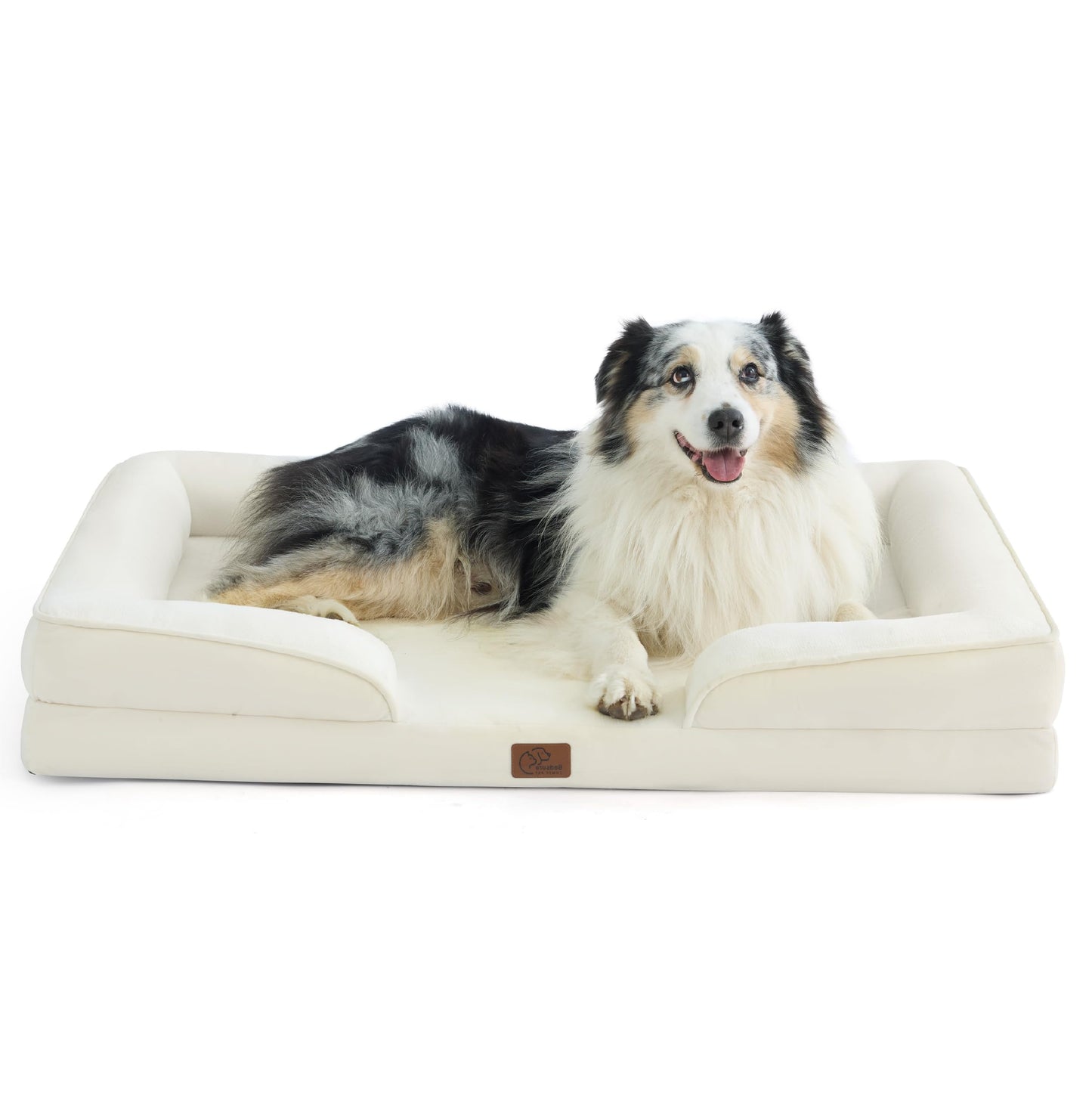 Bedsure Orthopedic Dog Bed Medium Size Dogs - Washable Medium Dog Cat Bed Waterproof, Comfort Pet Couch Sofa with Washable Removable Cover, Pets Bed with Nonskid Bottom, Grey, 28"