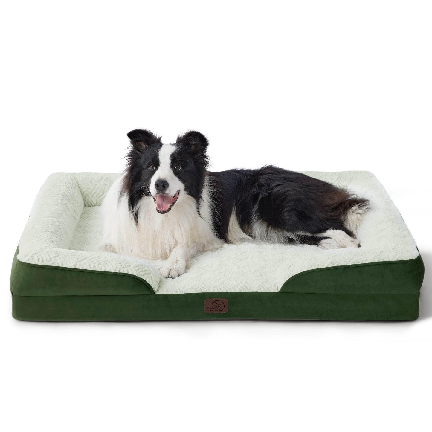 Bedsure Orthopedic Dog Bed Medium Size Dogs - Washable Medium Dog Cat Bed Waterproof, Comfort Pet Couch Sofa with Washable Removable Cover, Pets Bed with Nonskid Bottom, Grey, 28"