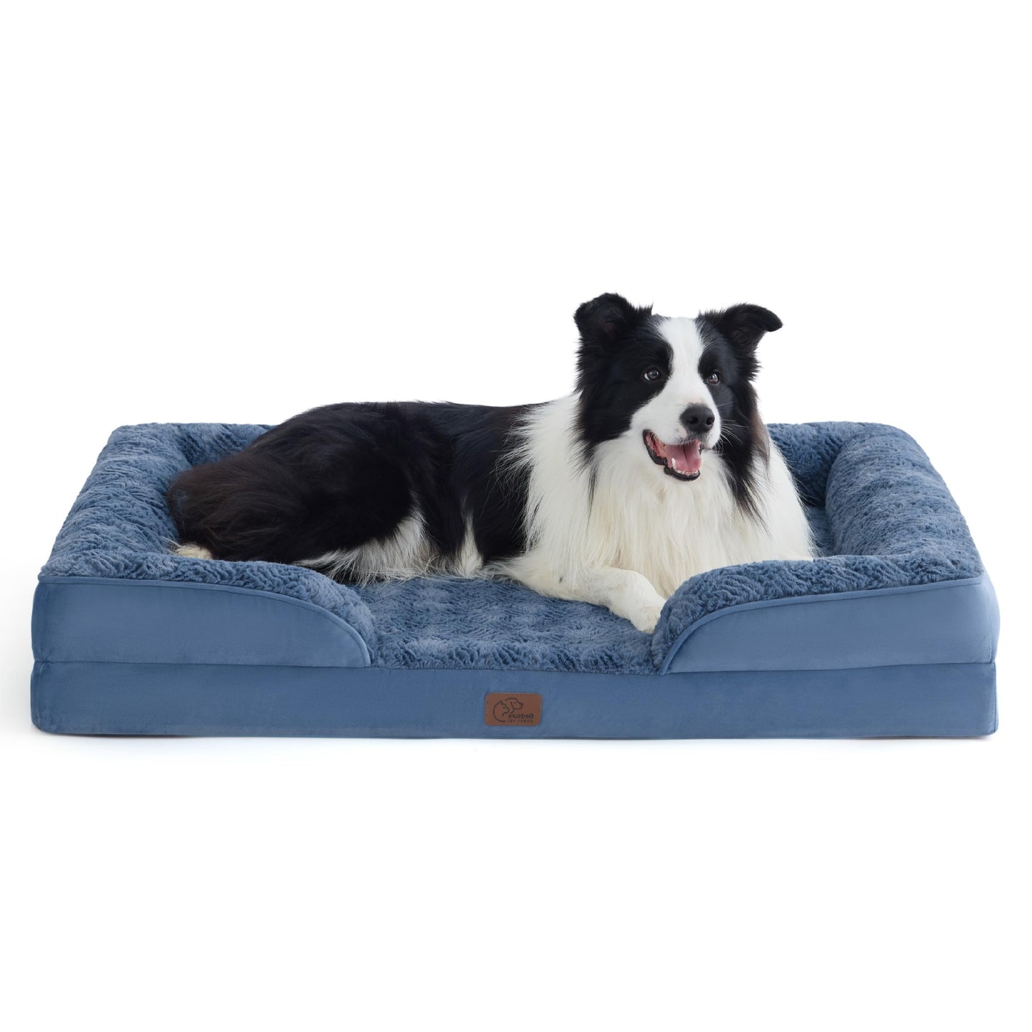 Bedsure Orthopedic Dog Bed Medium Size Dogs - Washable Medium Dog Cat Bed Waterproof, Comfort Pet Couch Sofa with Washable Removable Cover, Pets Bed with Nonskid Bottom, Grey, 28"