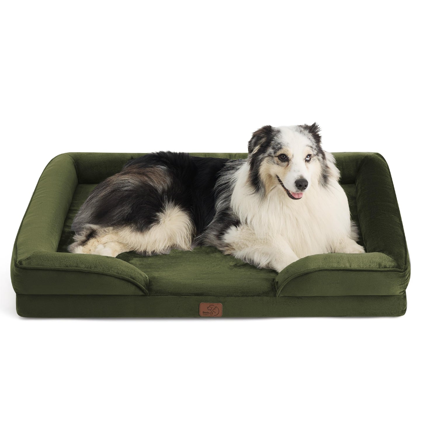 Bedsure Orthopedic Dog Bed Medium Size Dogs - Washable Medium Dog Cat Bed Waterproof, Comfort Pet Couch Sofa with Washable Removable Cover, Pets Bed with Nonskid Bottom, Grey, 28"