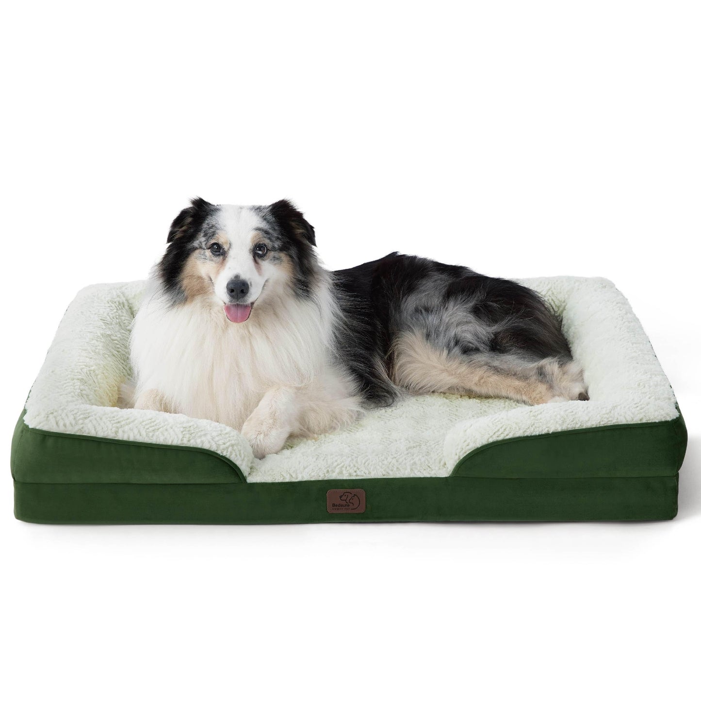 Bedsure Orthopedic Dog Bed Medium Size Dogs - Washable Medium Dog Cat Bed Waterproof, Comfort Pet Couch Sofa with Washable Removable Cover, Pets Bed with Nonskid Bottom, Grey, 28"