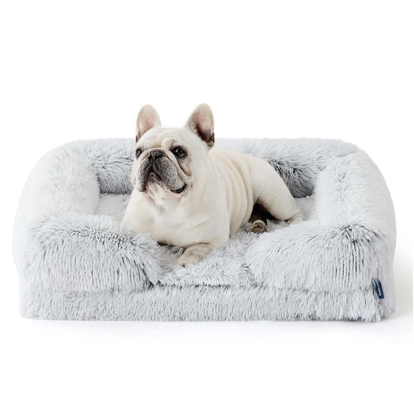 Bedsure Orthopedic Dog Bed Medium Size Dogs - Washable Medium Dog Cat Bed Waterproof, Comfort Pet Couch Sofa with Washable Removable Cover, Pets Bed with Nonskid Bottom, Grey, 28"