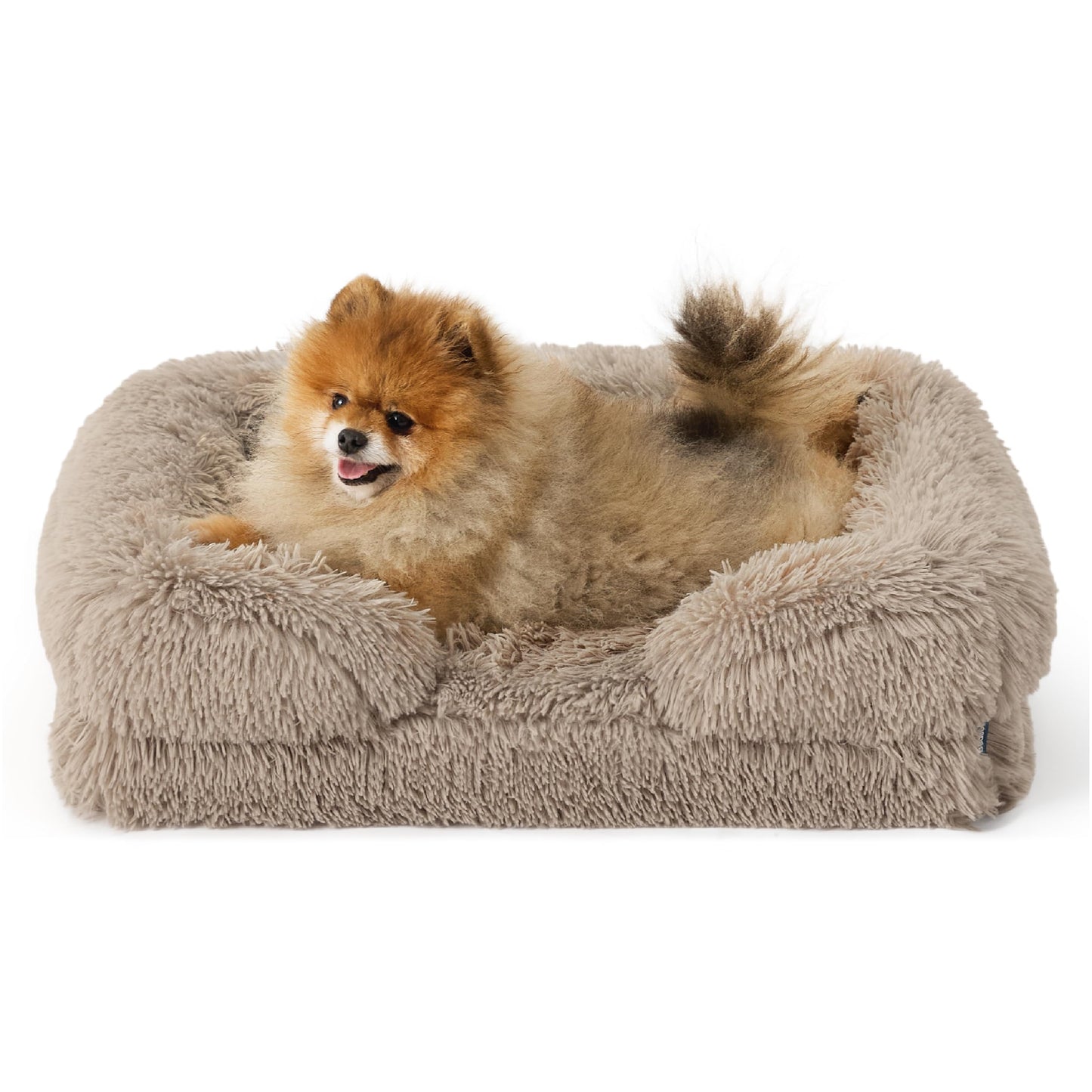 Bedsure Orthopedic Dog Bed Medium Size Dogs - Washable Medium Dog Cat Bed Waterproof, Comfort Pet Couch Sofa with Washable Removable Cover, Pets Bed with Nonskid Bottom, Grey, 28"