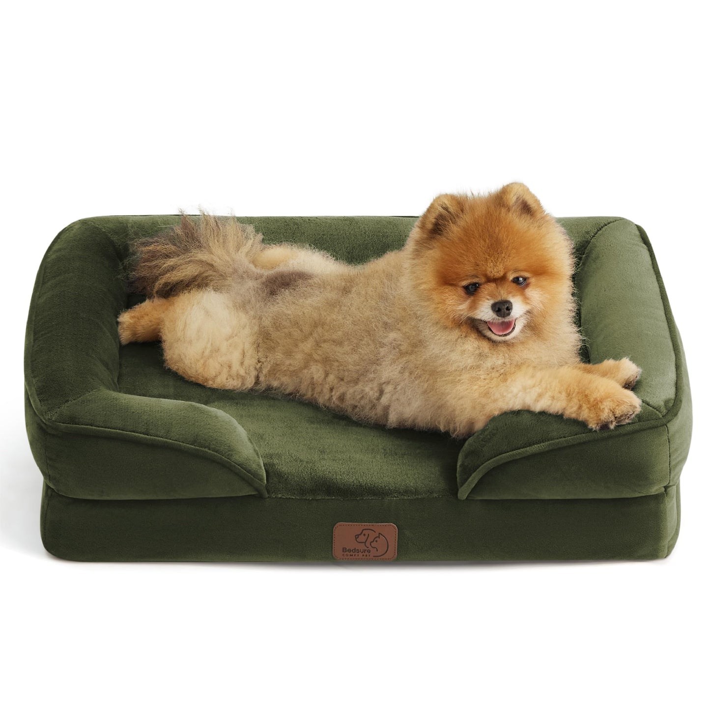 Bedsure Orthopedic Dog Bed Medium Size Dogs - Washable Medium Dog Cat Bed Waterproof, Comfort Pet Couch Sofa with Washable Removable Cover, Pets Bed with Nonskid Bottom, Grey, 28"