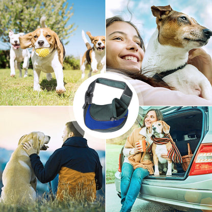 Dog Carrier for 3-10 lbs, Dog Sling Bag, Safe Hands-Free Travel Handbag, Small Puppy Backpack.
