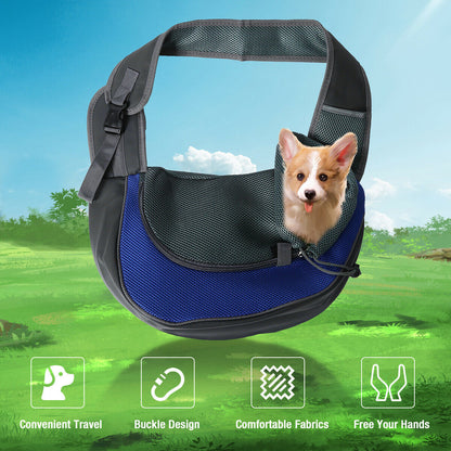 Dog Carrier for 3-10 lbs, Dog Sling Bag, Safe Hands-Free Travel Handbag, Small Puppy Backpack.